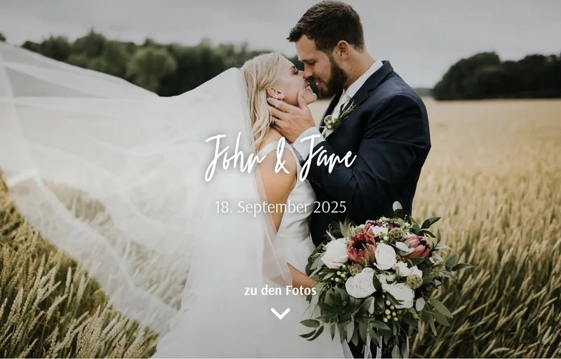 Unser-Ja.de Hochzeitshomepage Dashboard mit Gästelistenverwaltung, Zu- und Absagemanagement und Zeitplan